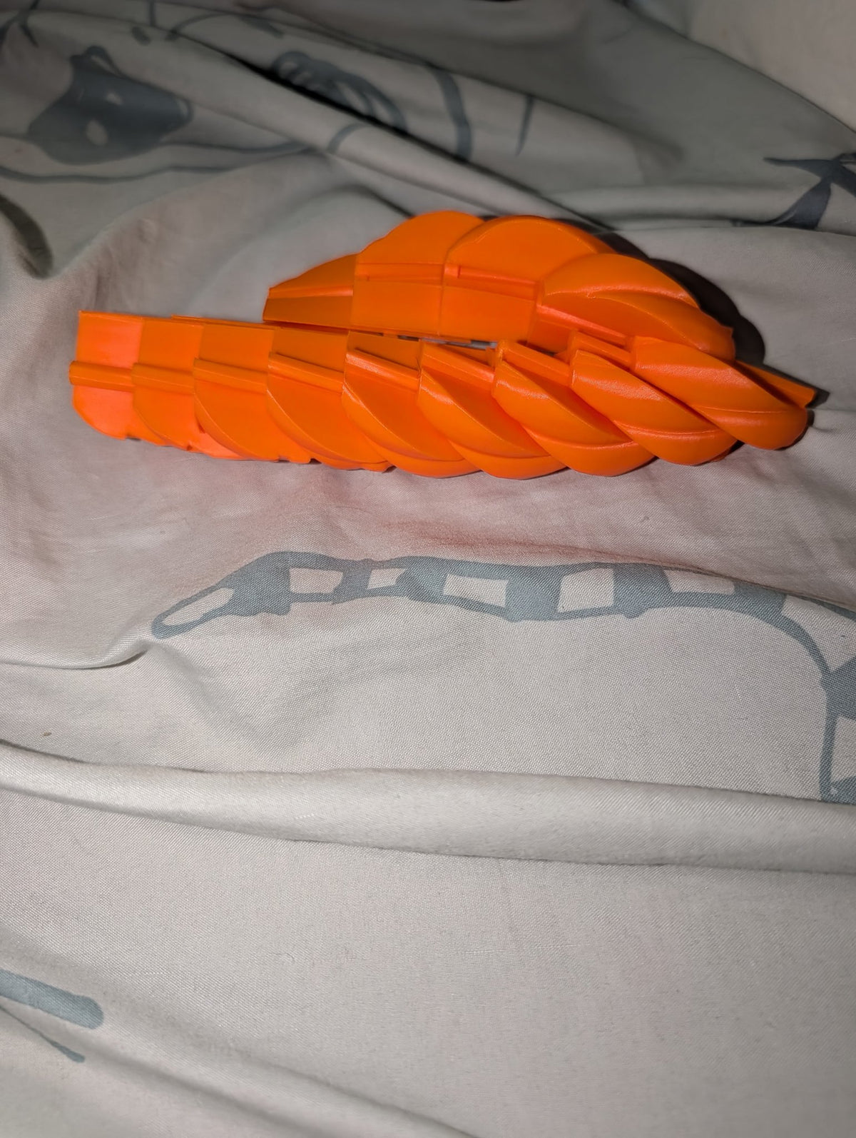 Articulated Jack-O'-Lantern — 3D Printed Flexible Pumpkin with Carved Face | Halloween Decor