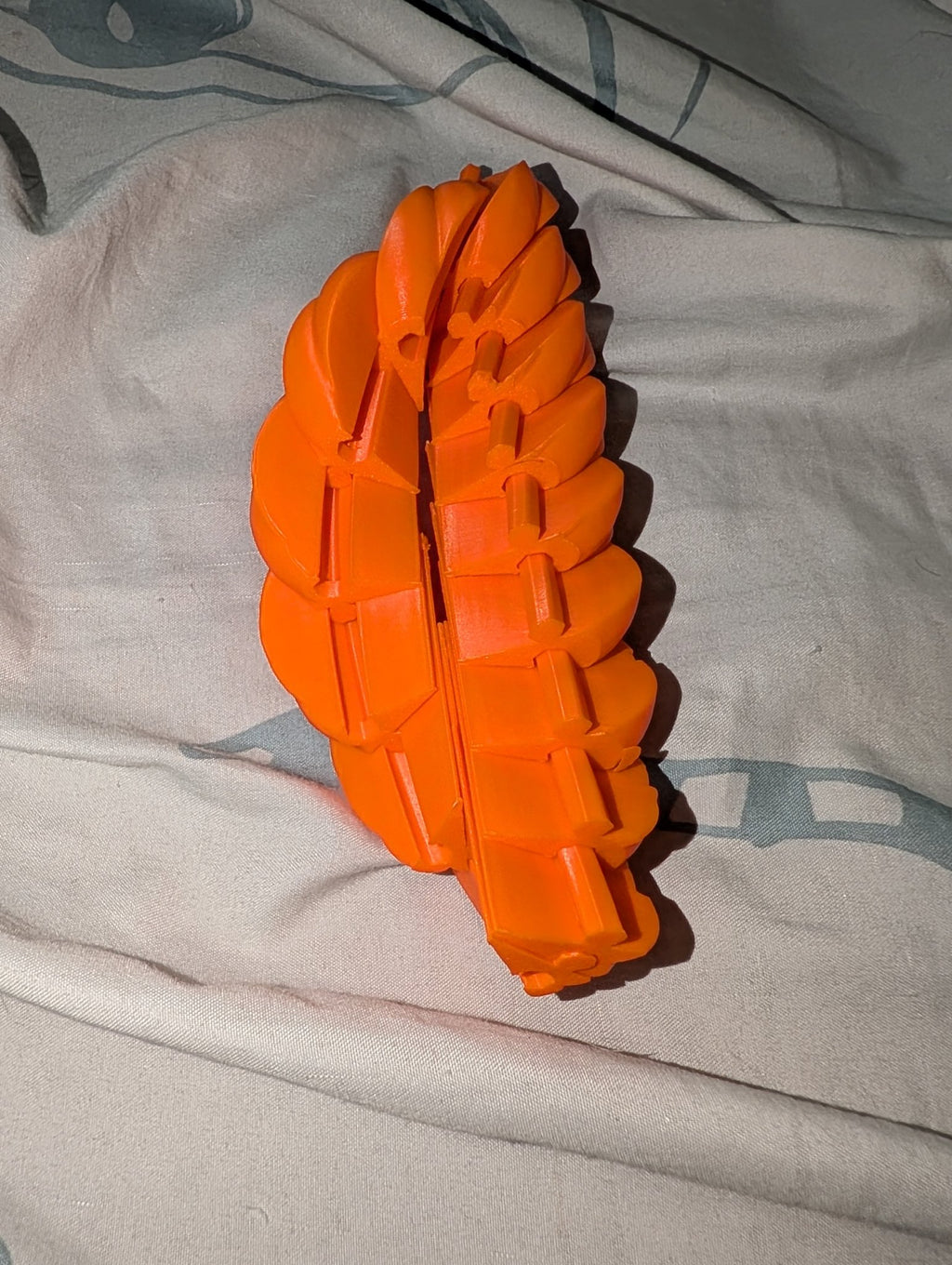 Articulated Jack-O'-Lantern — 3D Printed Flexible Pumpkin with Carved Face | Halloween Decor