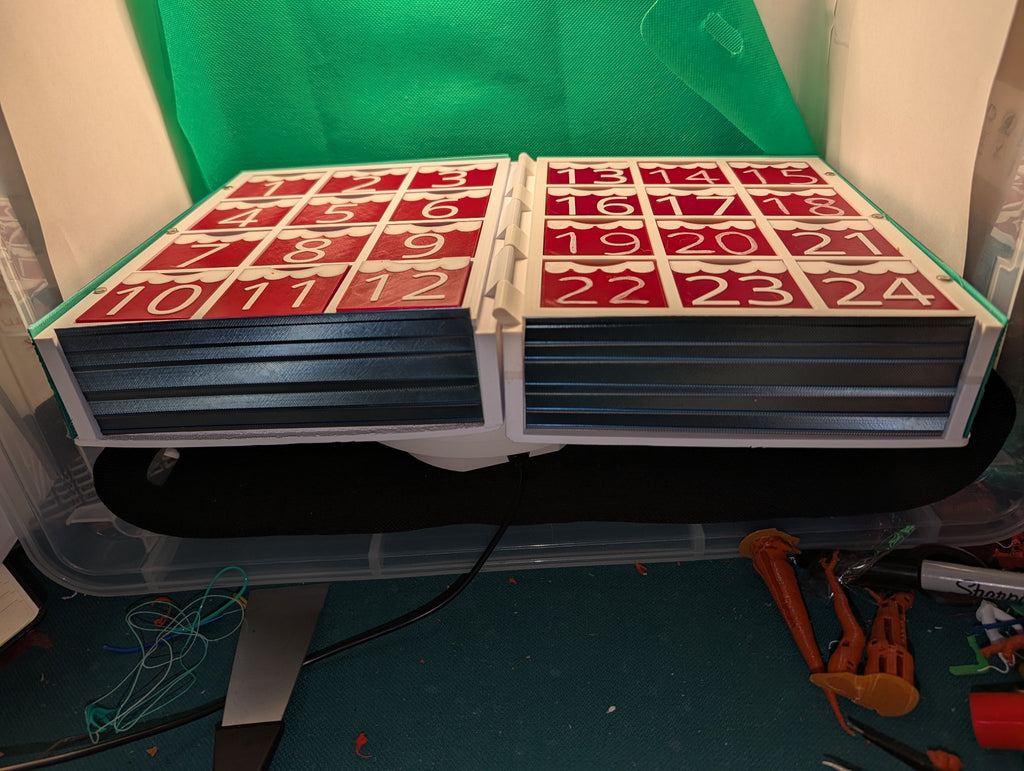 24 Drawers 'Til Christmas — Deluxe Filled Edition (3D Printed Advent Calendar)
