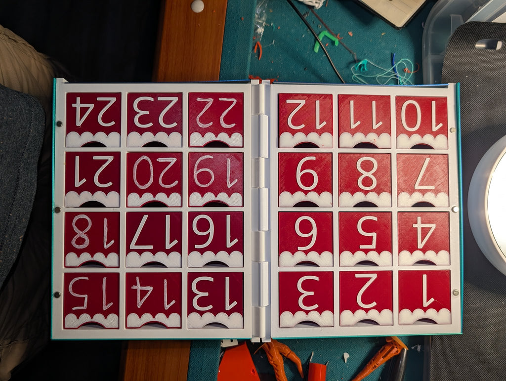 24 Drawers 'Til Christmas — Deluxe Filled Edition (3D Printed Advent Calendar)