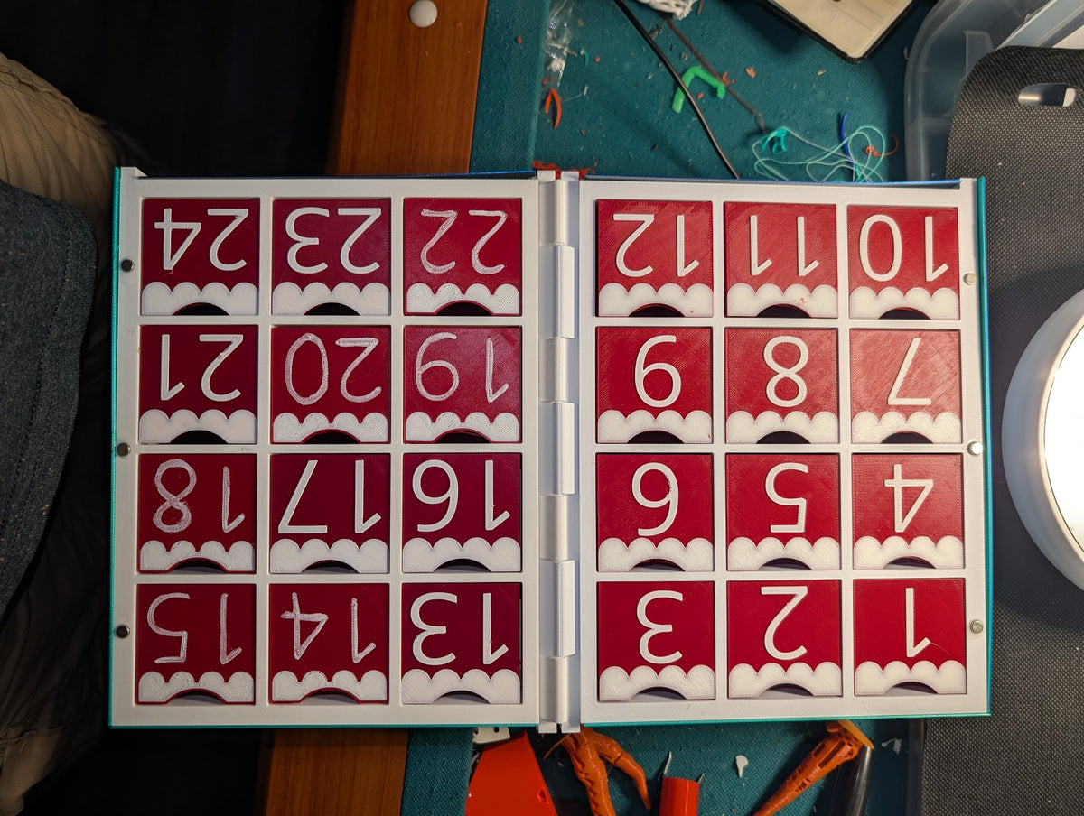 24 Drawers 'Til Christmas — Deluxe Filled Edition (3D Printed Advent Calendar)