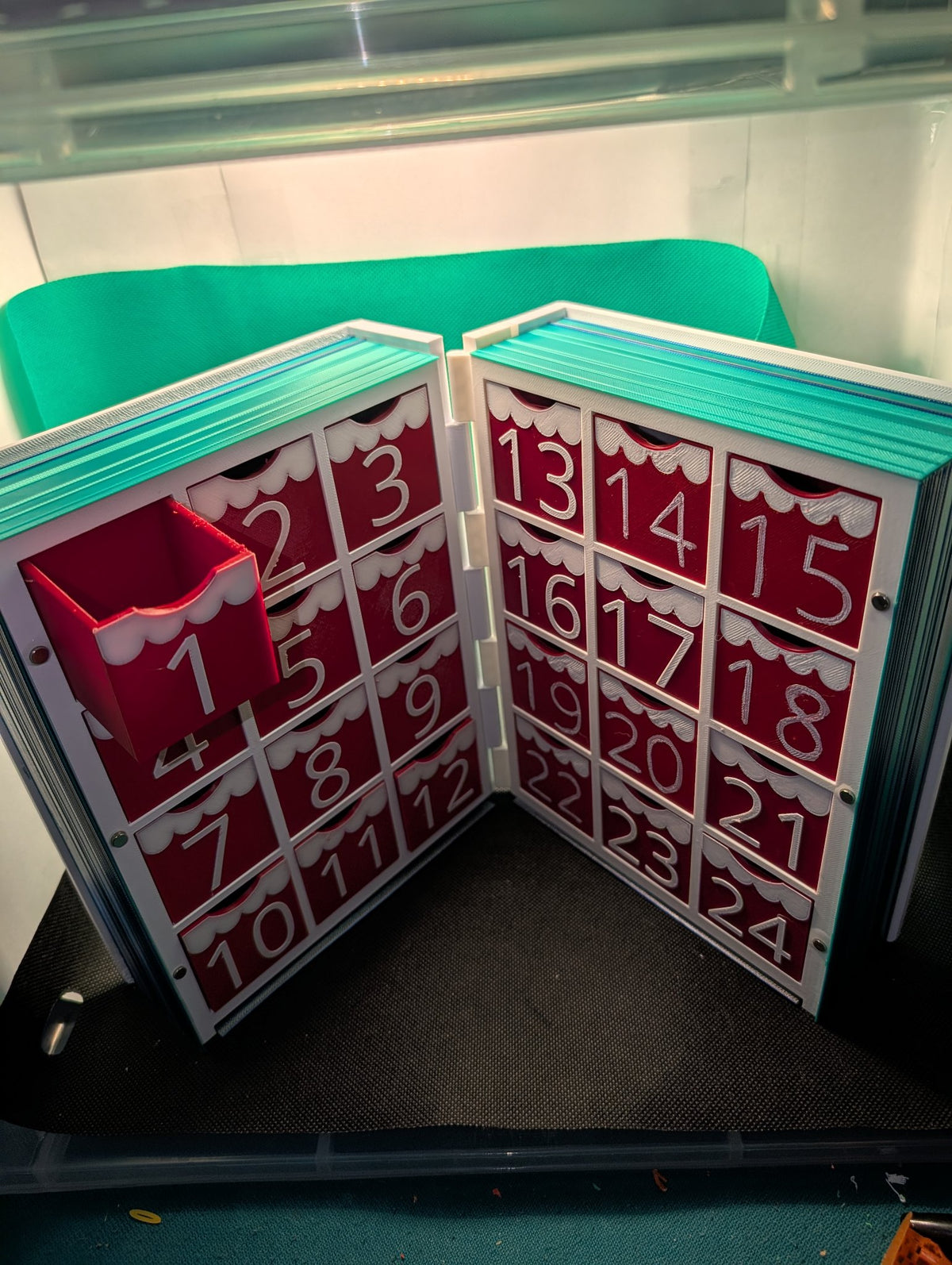 24 Drawers 'Til Christmas — Deluxe Filled Edition (3D Printed Advent Calendar)