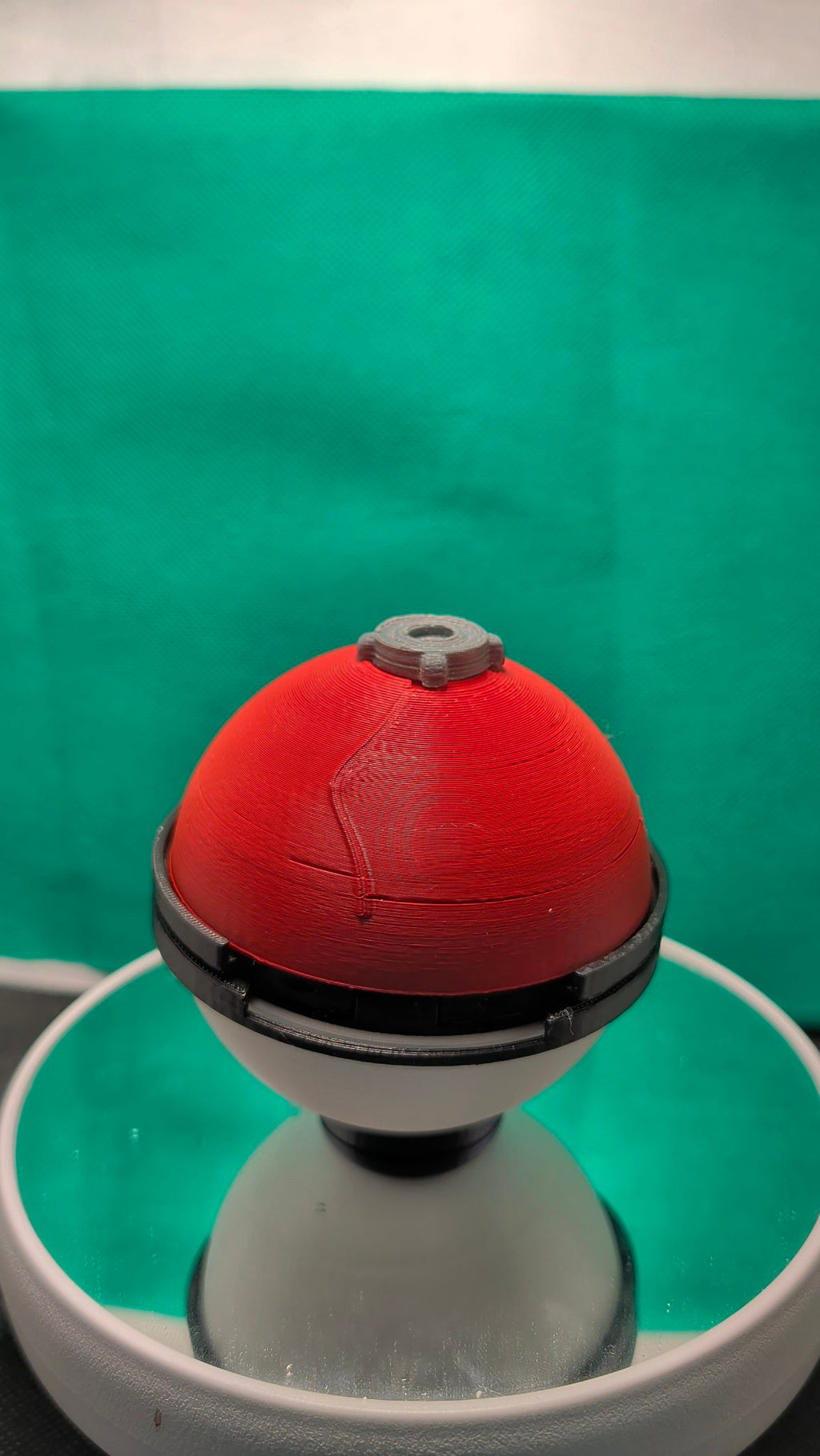 Ancient Pokeball - 3D Printed Opening Pokeball Capsule, Red / White