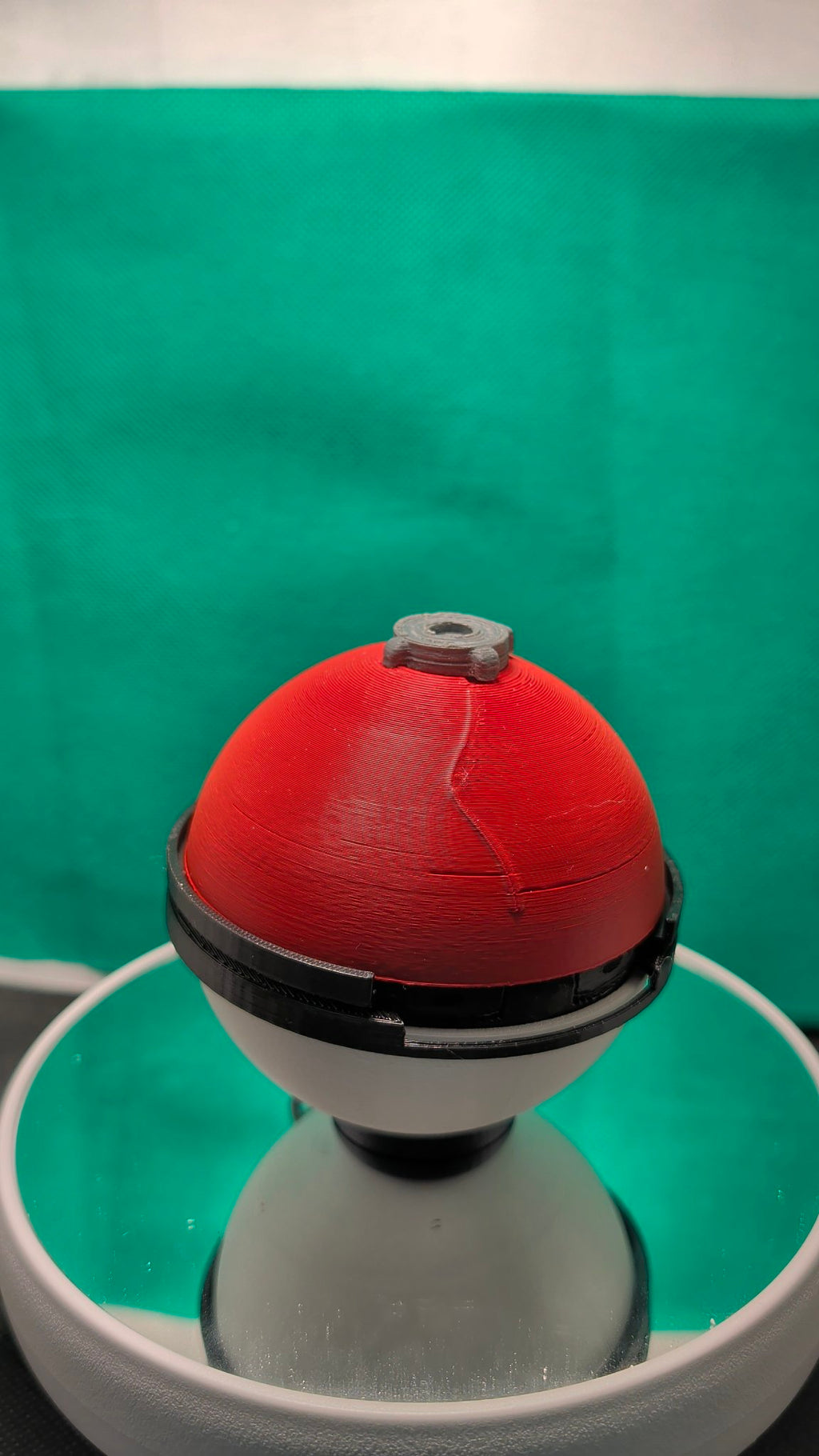 Ancient Pokeball - 3D Printed Opening Pokeball Capsule, Red / White