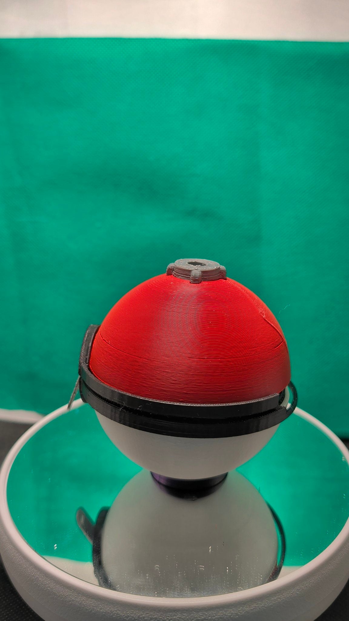 Ancient Pokeball - 3D Printed Opening Pokeball Capsule, Red / White