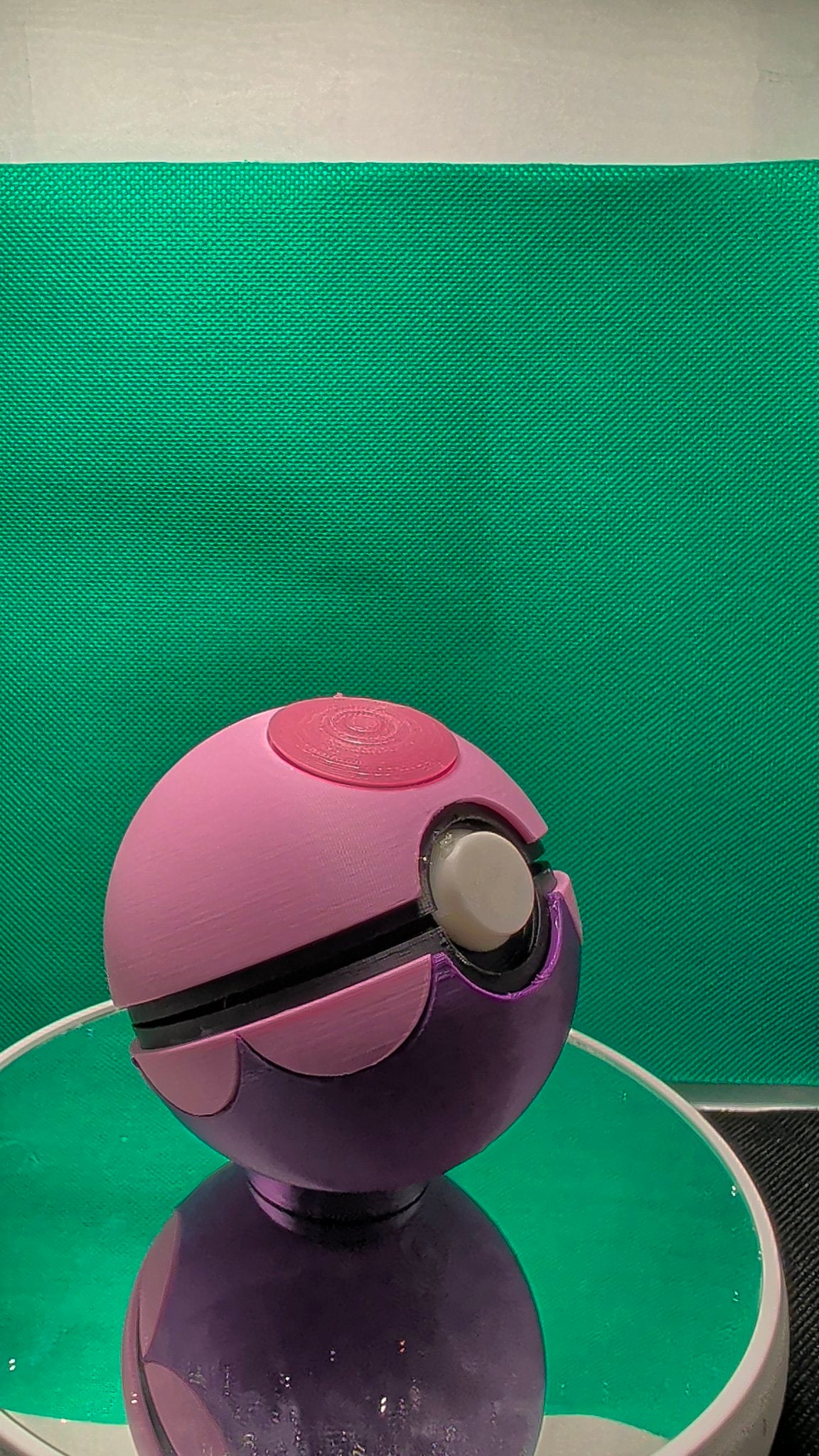 Dream Pokeball - 3D Printed Opening Pokeball Capsule, Pink / Purple