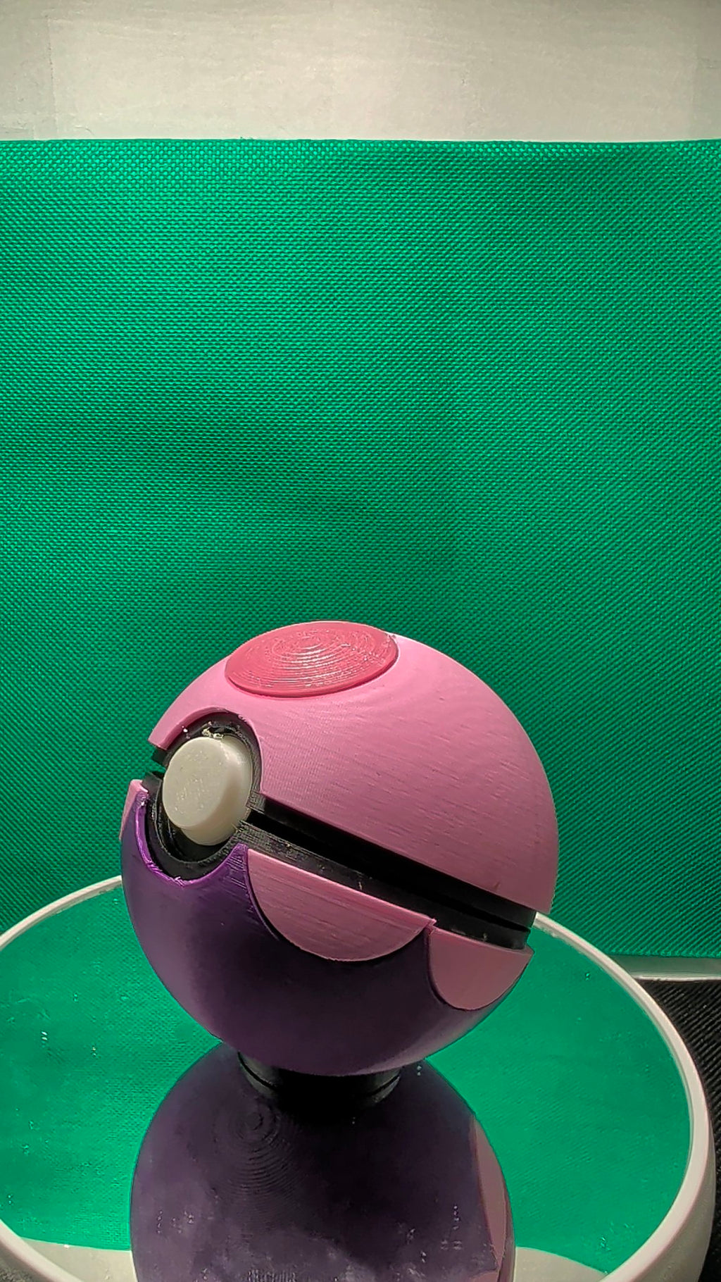 Dream Pokeball - 3D Printed Opening Pokeball Capsule, Pink / Purple