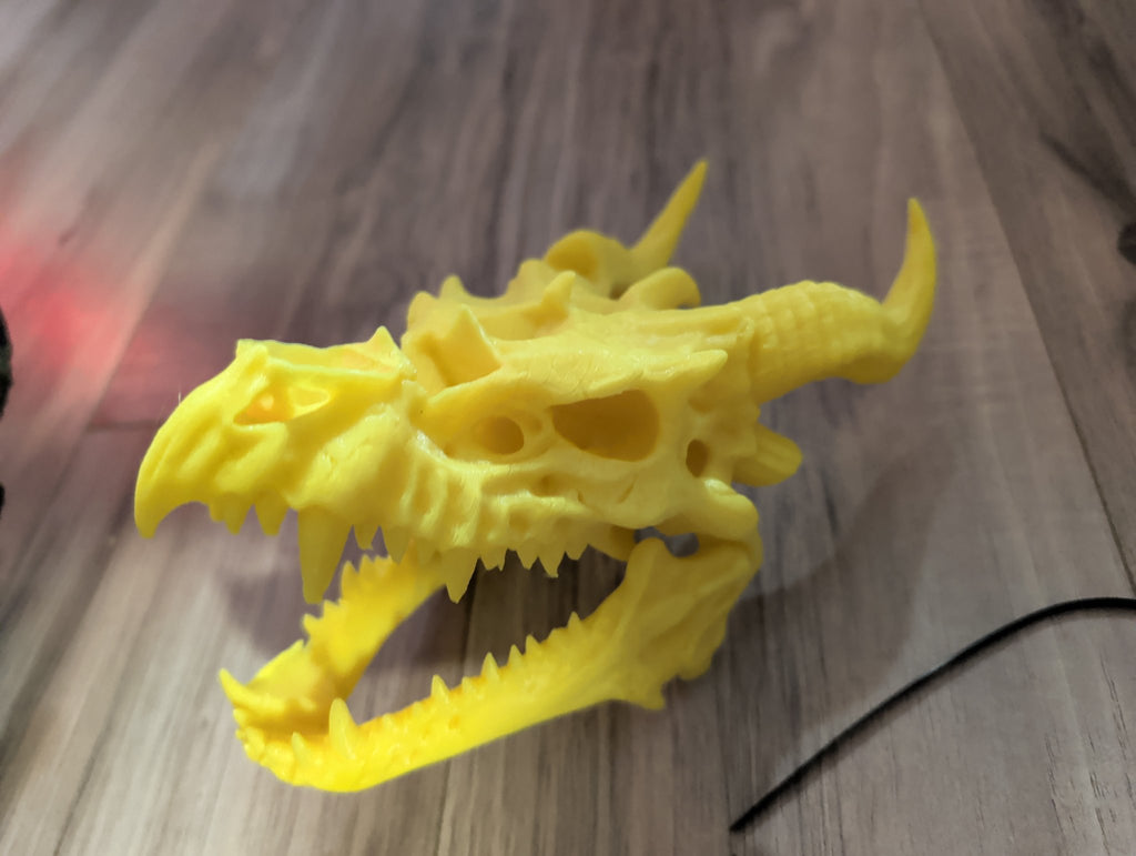 Dragon Head Dice Holder — 3D Printed Dragon Skull Dice Display, D&D Dice Storage