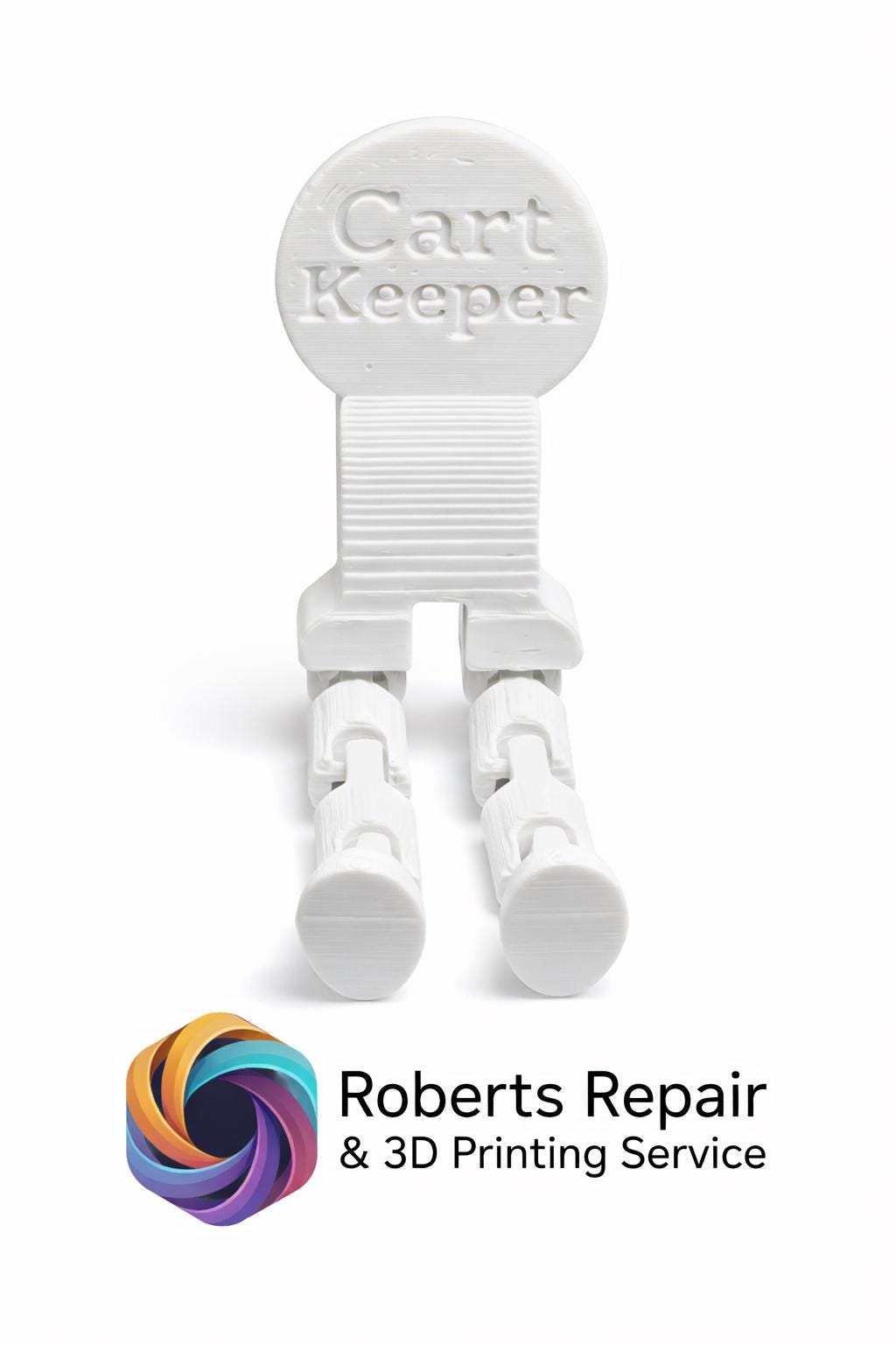 10 Cart Keeper - Reusable Quarter Shopping Cart Key | No-Coin SmartLoc Unlock Tool | 3D Printed & Durable