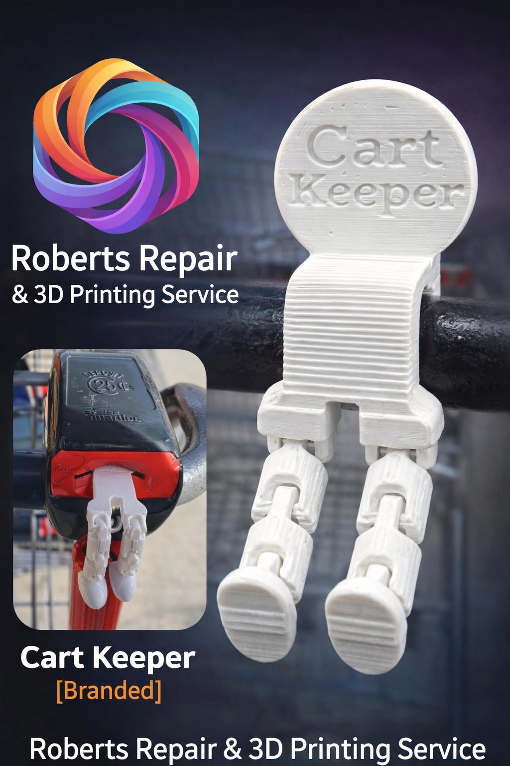 10 Cart Keeper - Reusable Quarter Shopping Cart Key | No-Coin SmartLoc Unlock Tool | 3D Printed & Durable