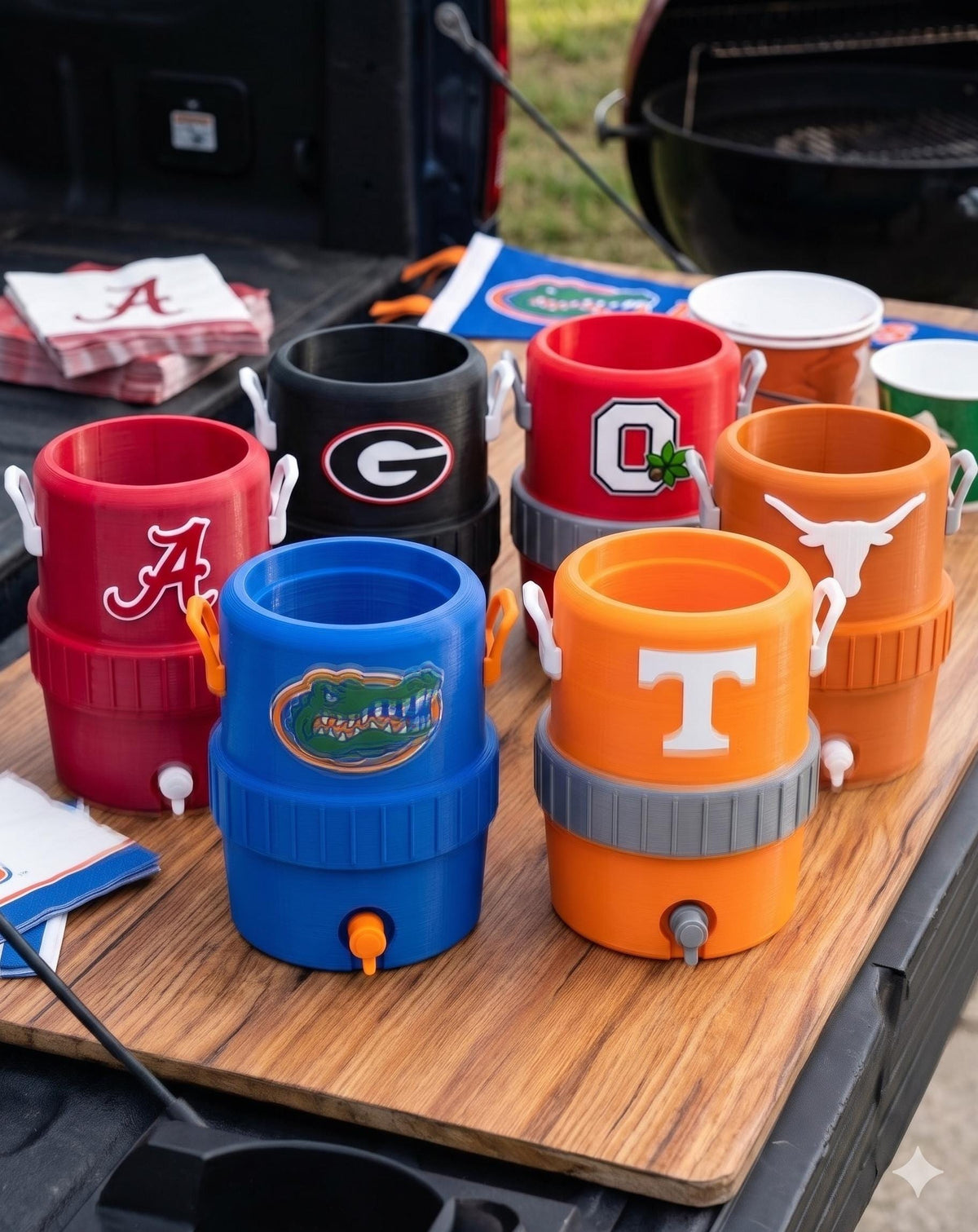 Custom 3D Printed Team Can Cooler | Personalized Sports Beverage Holder
