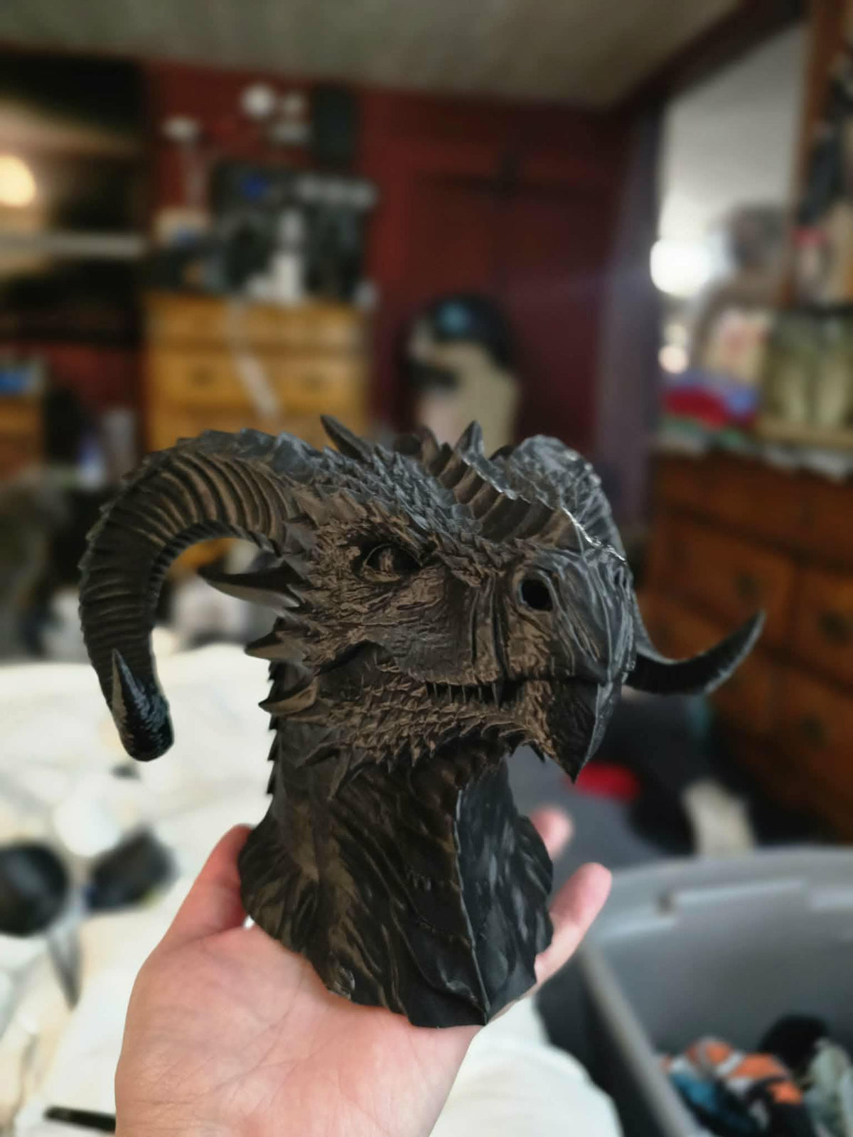 3D Printed Dragon Incense Burner – Smoke Exhaling Fantasy Sculpture Home Decor