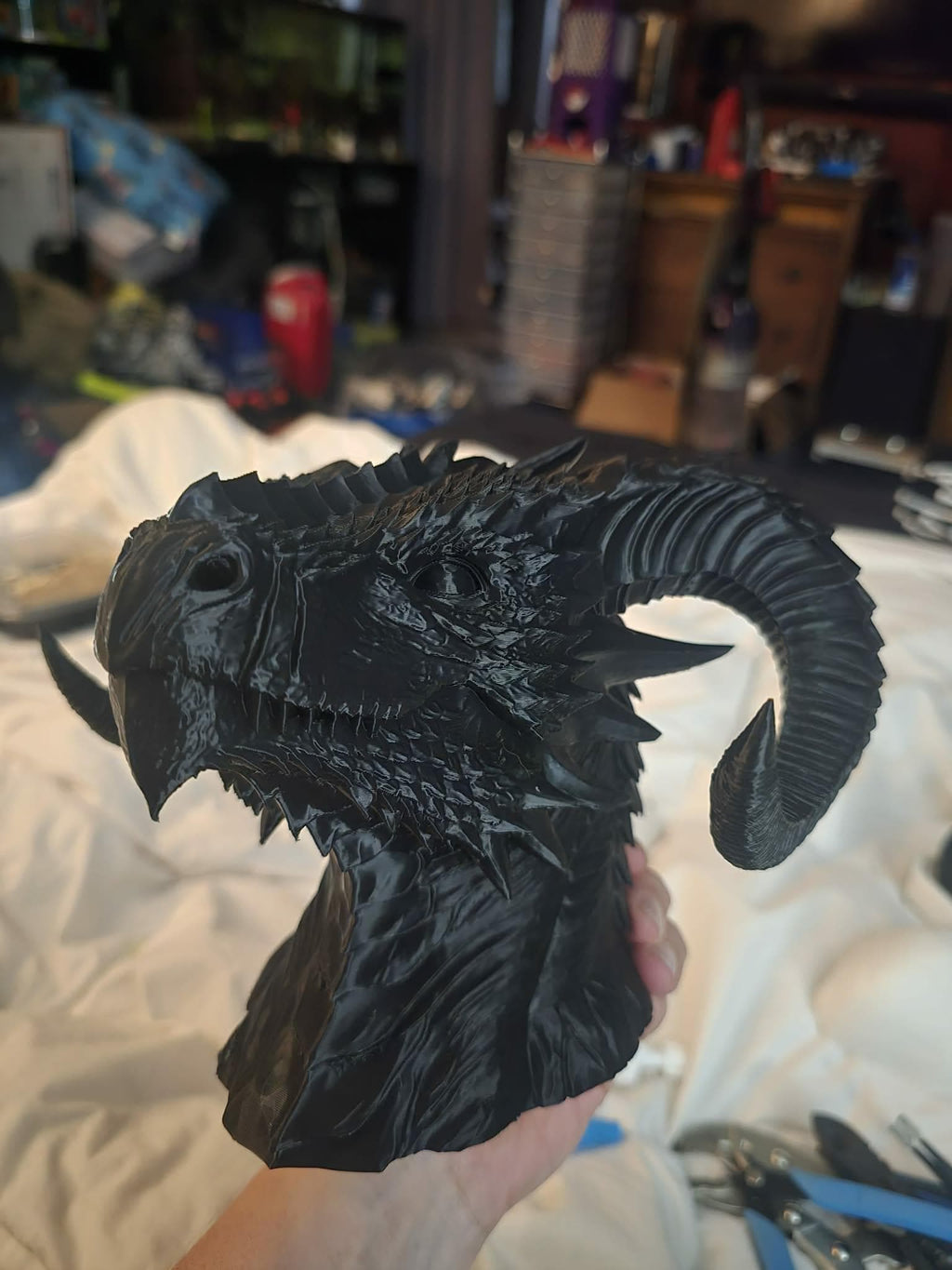3D Printed Dragon Incense Burner – Smoke Exhaling Fantasy Sculpture Home Decor