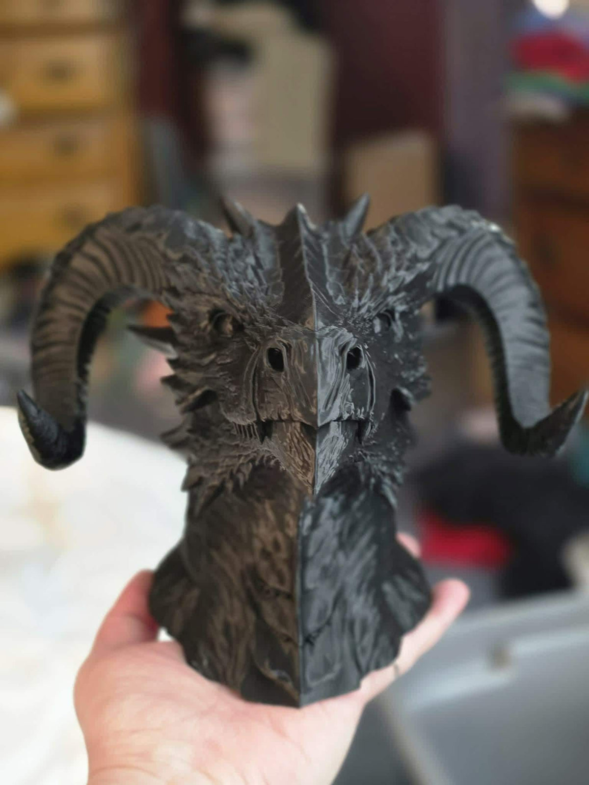 3D Printed Dragon Incense Burner – Smoke Exhaling Fantasy Sculpture Home Decor