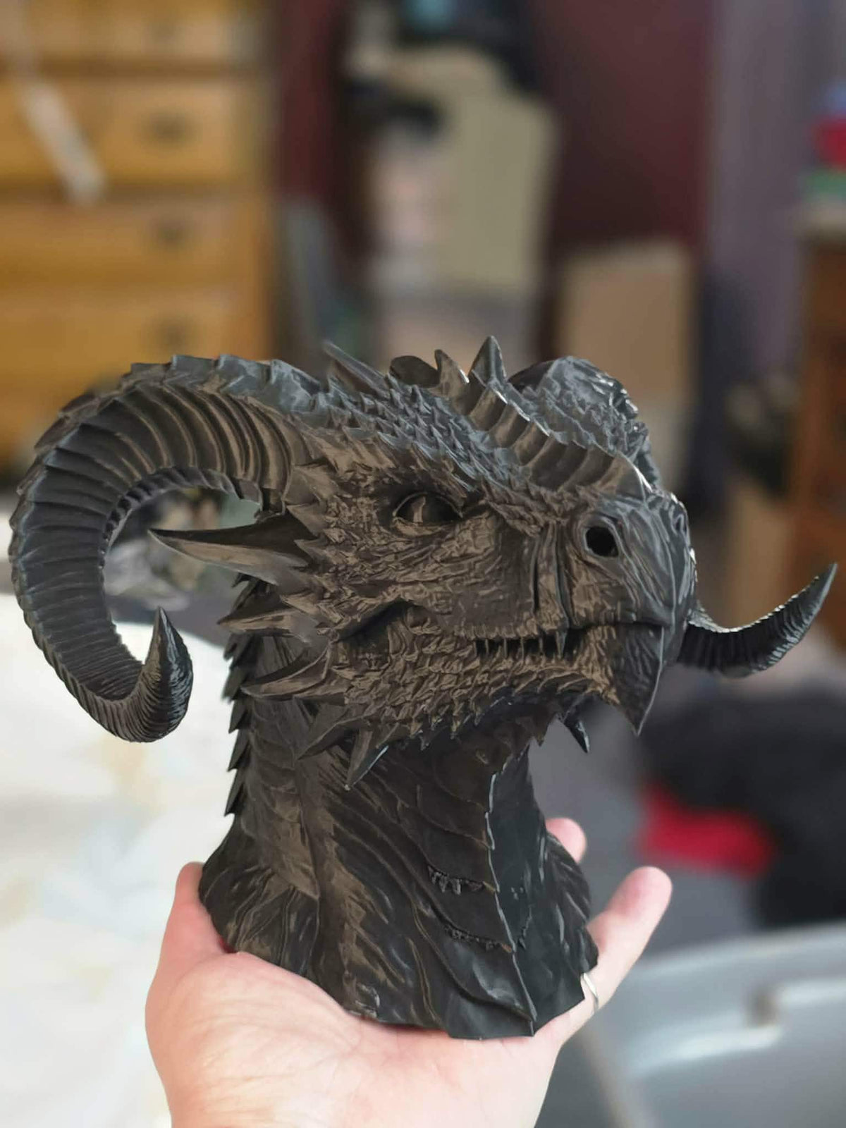 3D Printed Dragon Incense Burner – Smoke Exhaling Fantasy Sculpture Home Decor