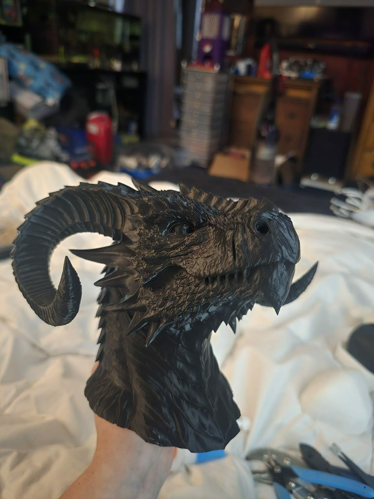 3D Printed Dragon Incense Burner – Smoke Exhaling Fantasy Sculpture Home Decor