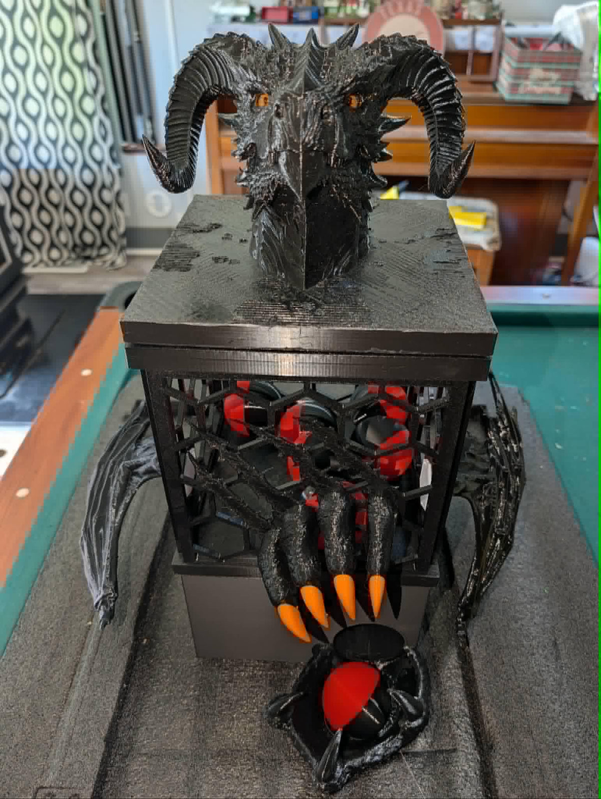Dragon RR3D Capsule Gachapon Style Machine | 3D Printed Sensory Desk Toy, ASMR Interactive Art