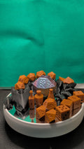 3D Printed Dice Dragon Guardian Set | Cursed Dice, Potion Pieces, Giant D20 (TTRPG Accessory)