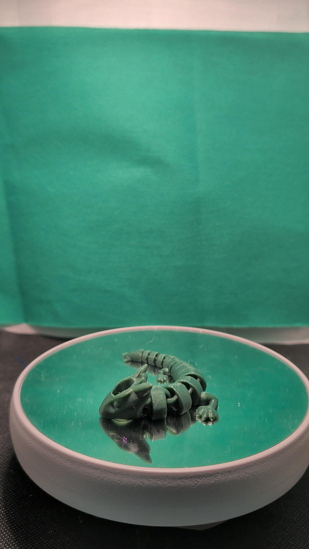 3D Printed Articulated Dragon Straw Topper | Fantasy Drink Accessory (Green)