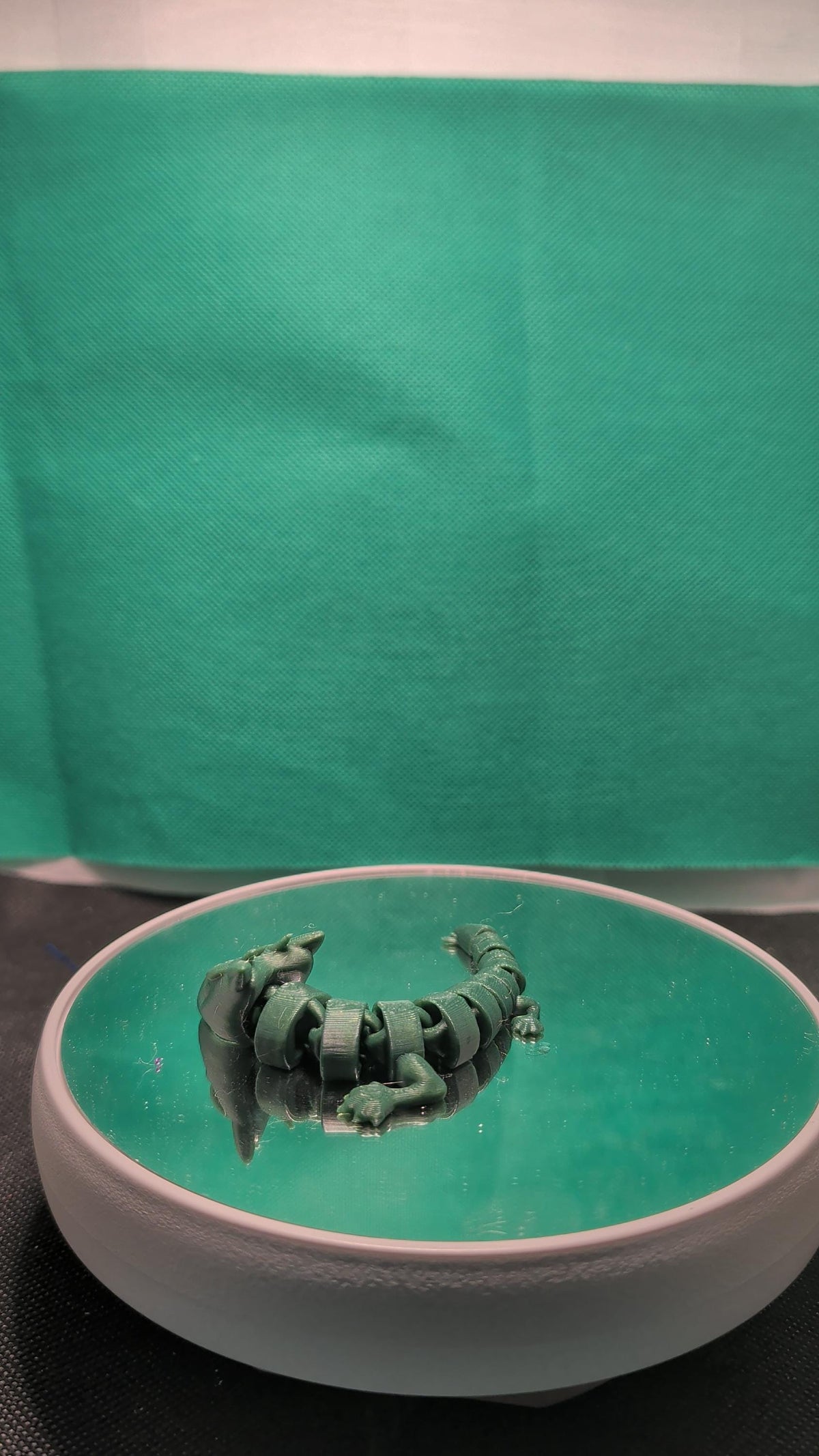 3D Printed Articulated Dragon Straw Topper | Fantasy Drink Accessory (Green)