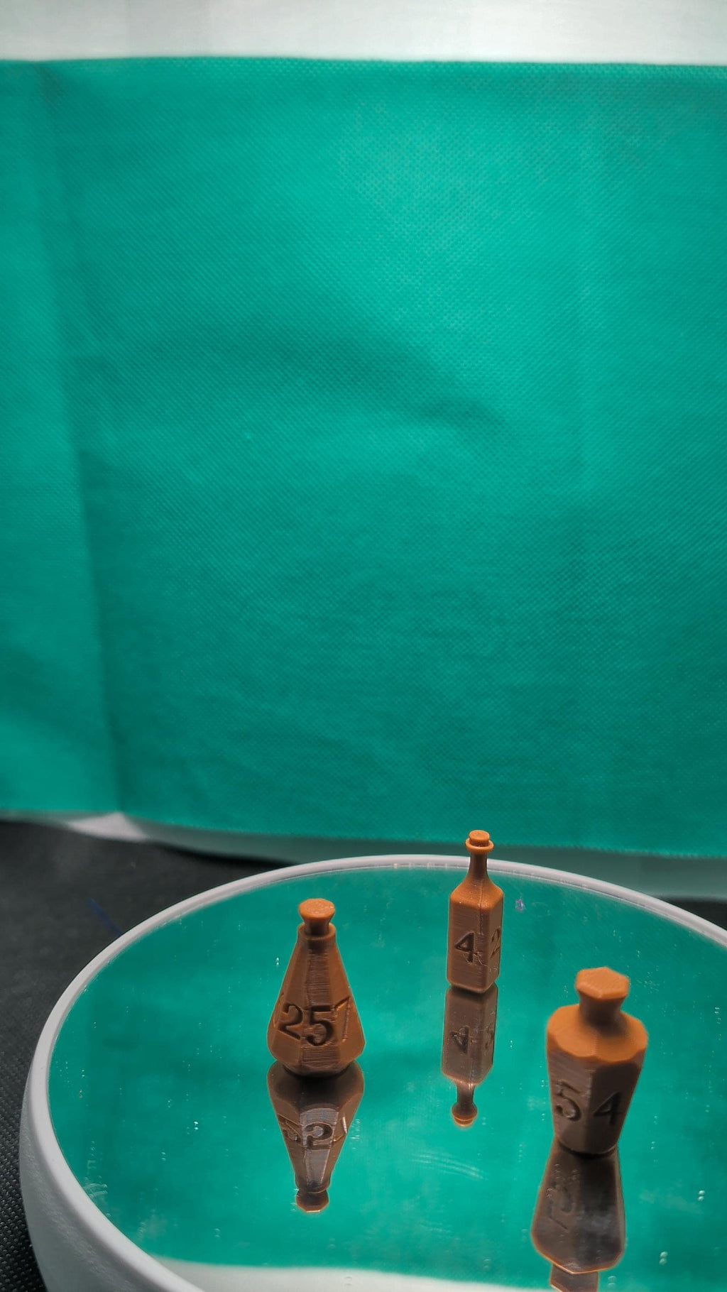 3D Printed Calibration Bottles | Printer Test Aid, Weighted Base (Set of 3)