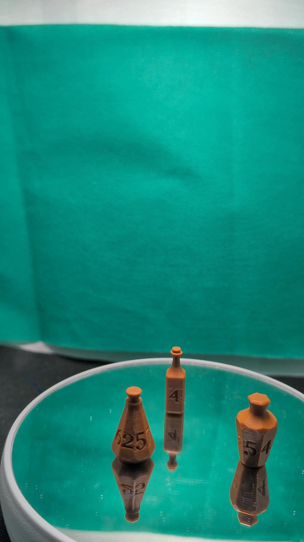 3D Printed Calibration Bottles | Printer Test Aid, Weighted Base (Set of 3)