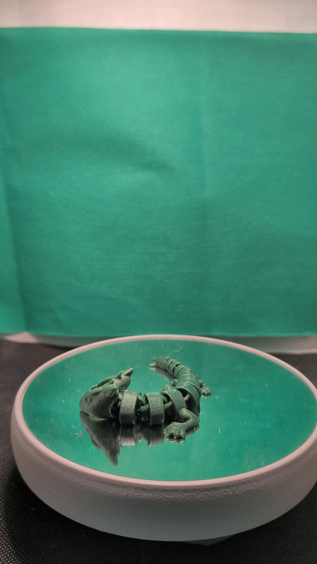 3D Printed Articulated Dragon Straw Topper | Fantasy Drink Accessory (Green)