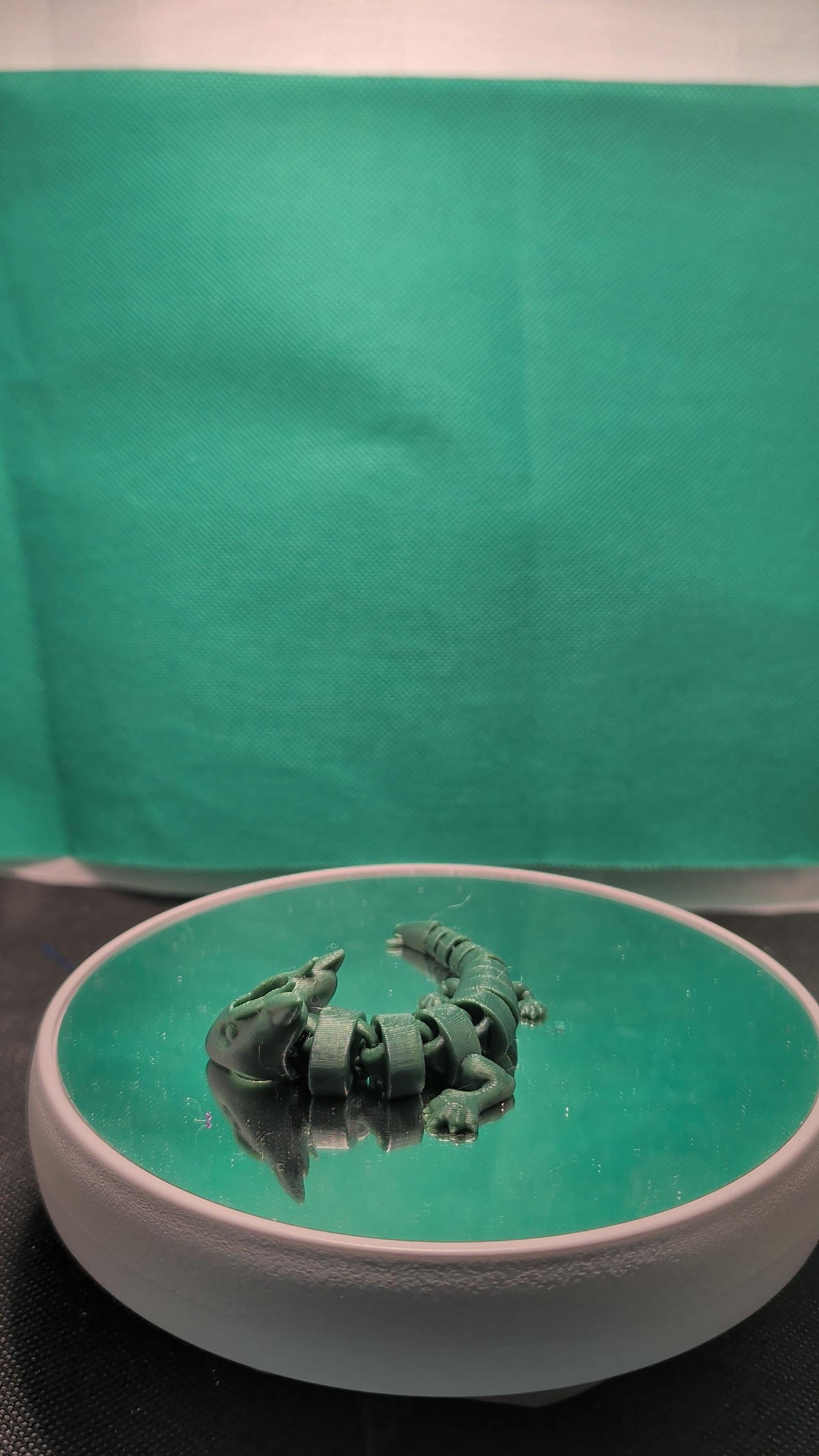 3D Printed Articulated Dragon Straw Topper | Fantasy Drink Accessory (Green)