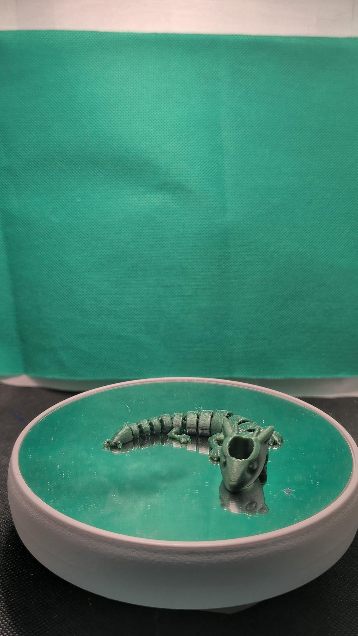 3D Printed Articulated Dragon Straw Topper | Fantasy Drink Accessory (Green)