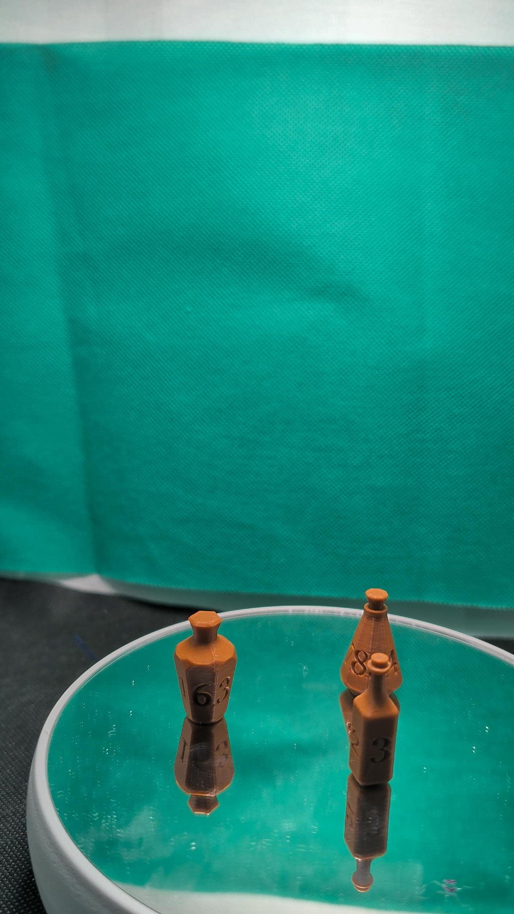 3D Printed Calibration Bottles | Printer Test Aid, Weighted Base (Set of 3)