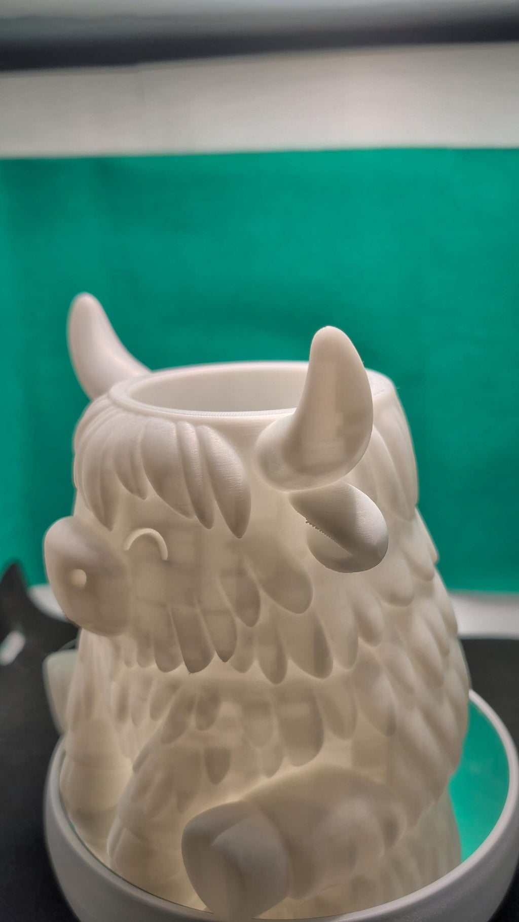 3D Printed Highland Cow Toothpaste Holder, Farmhouse Bathroom Organizer (PETG/PLA)