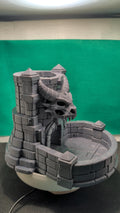 Dragon Skull Dice Tower – D&D Dice Roller, Dragon Lair Castle Tabletop Gaming Accessory, 3D Printed RPG Gift for Dungeon Masters, DND Gift