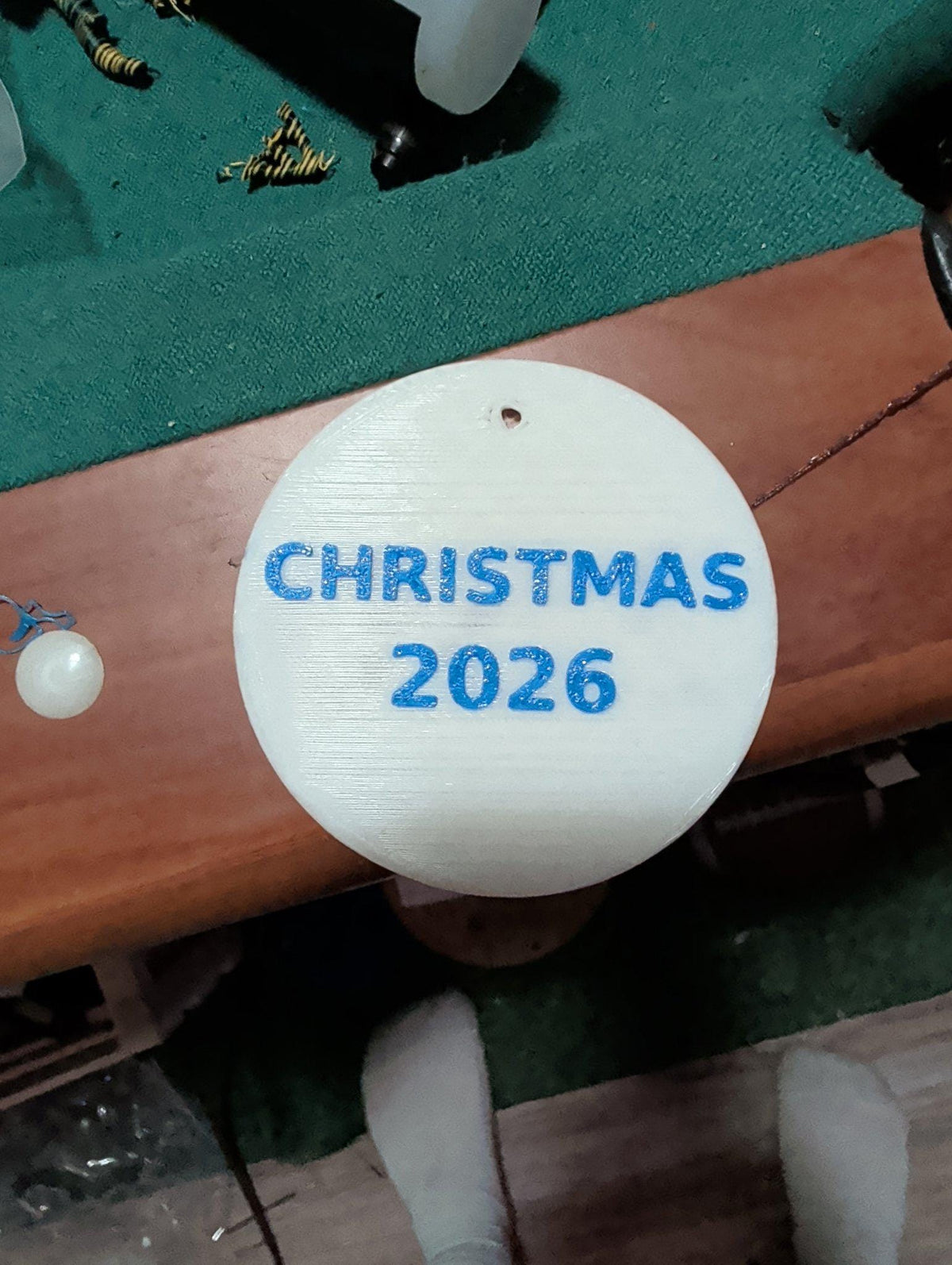 America 250th Birthday Ornament – 3D Printed Patriotic Christmas Decoration (Personalized)
