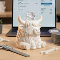 3D Printed Highland Cow Toothpaste Holder, Farmhouse Bathroom Organizer (PETG/PLA)