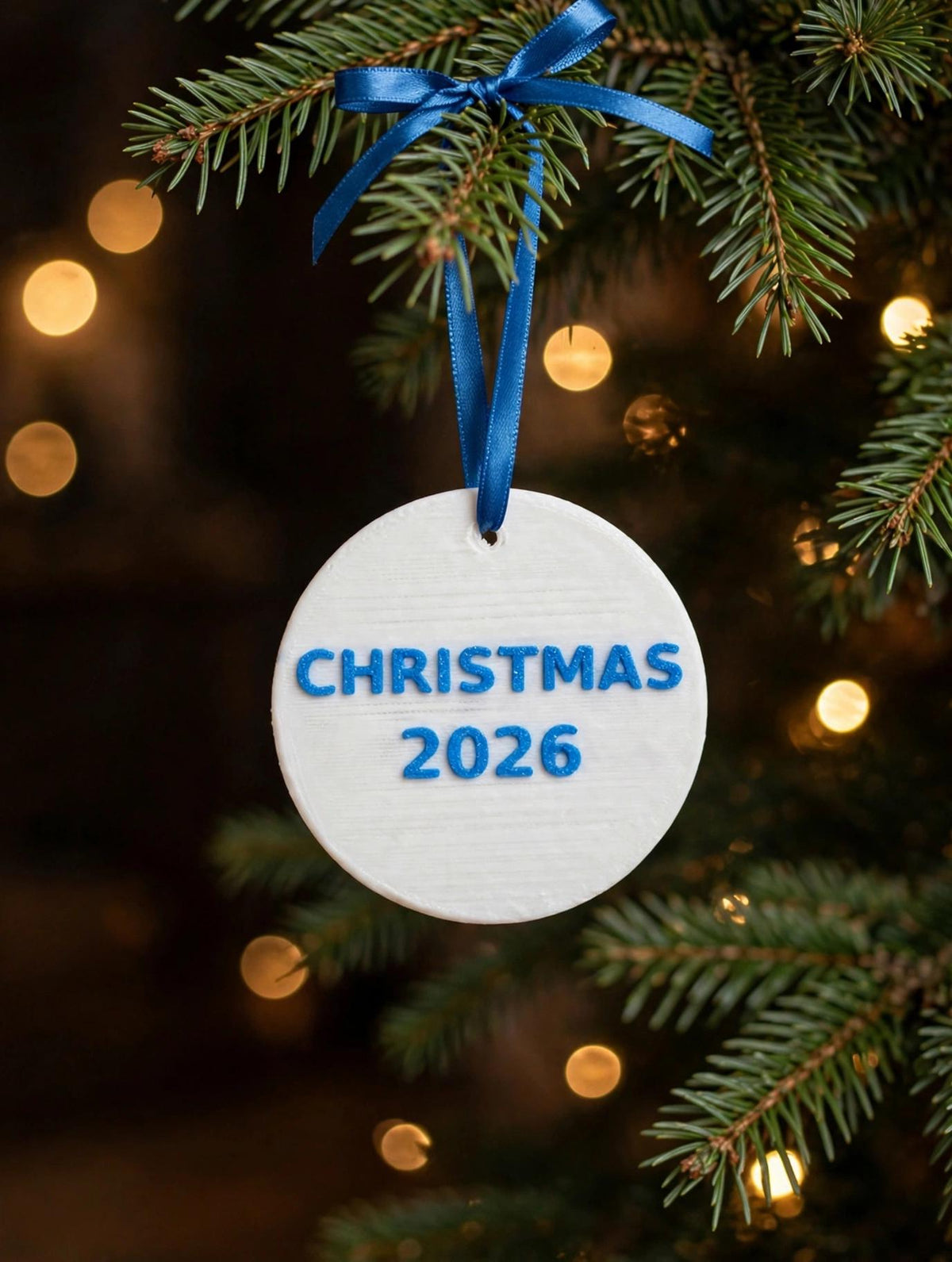 America 250th Birthday Ornament – 3D Printed Patriotic Christmas Decoration (Personalized)