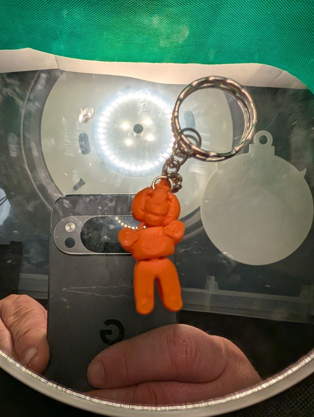Articulated Pumpkin Guy Keychain – Cute 3D Printed Halloween Keychain, Posable Pumpkin Gift