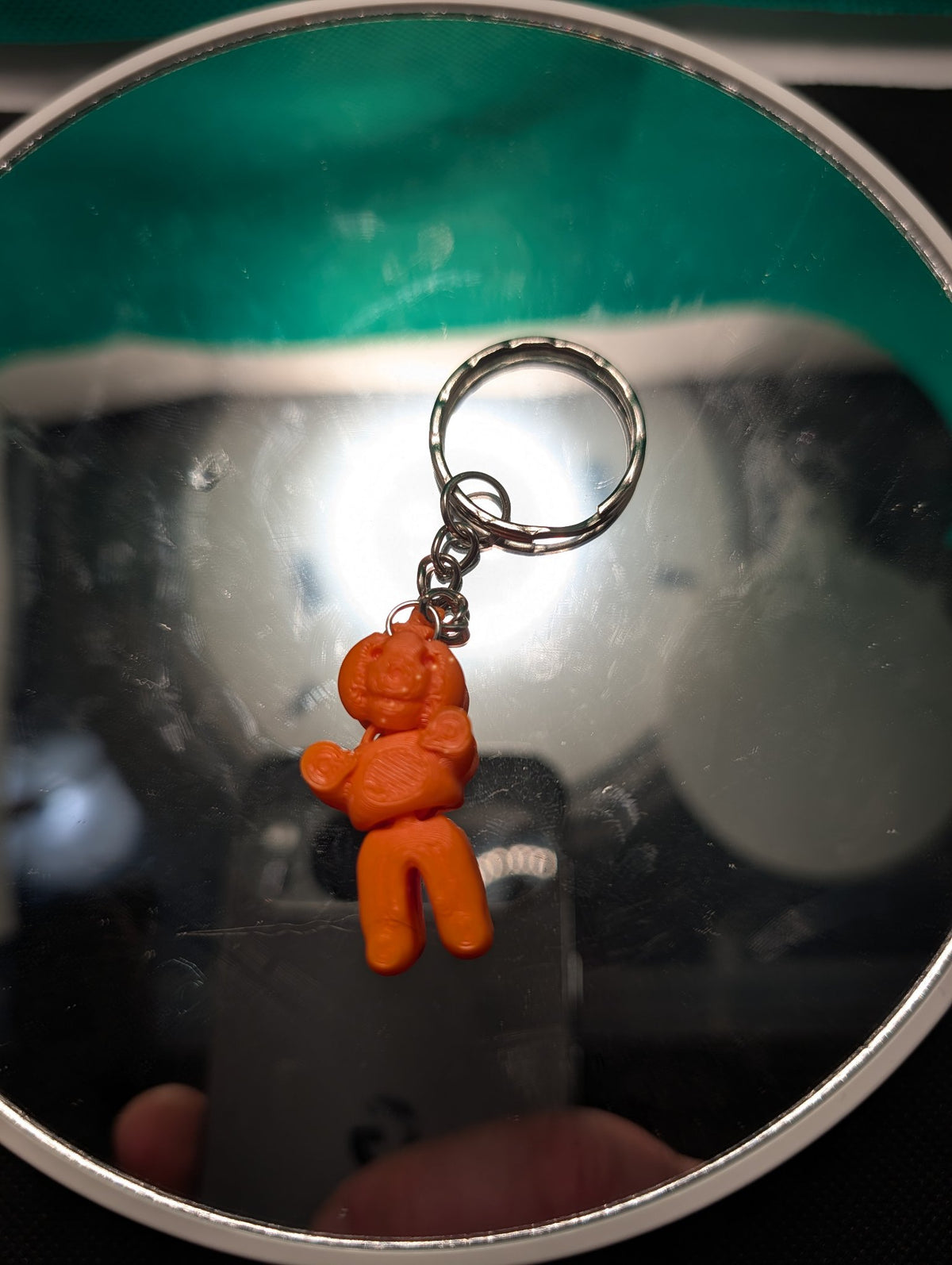 Articulated Pumpkin Guy Keychain – Cute 3D Printed Halloween Keychain, Posable Pumpkin Gift