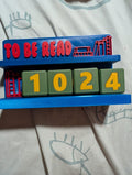 3D Printed TBR Book Counter – Multi-Color PLA Shelf Decor (0-9999)