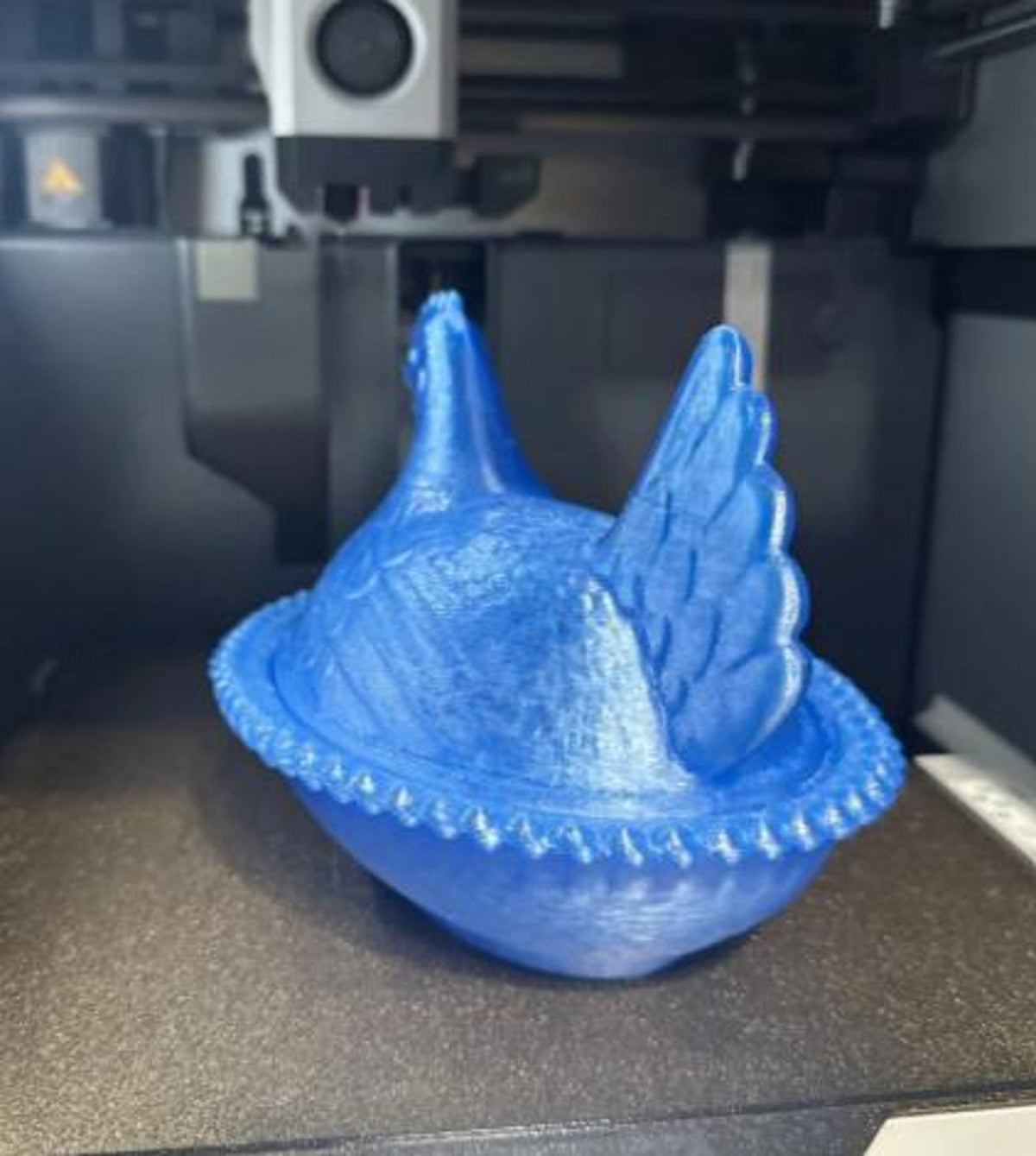 3D Printed Hen on Nest Bowl | Farmhouse Kitchen Storage (4" Long)