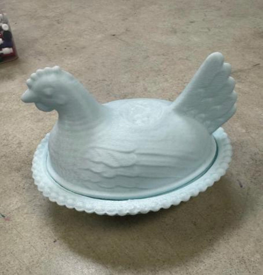 3D Printed Hen on Nest Bowl | Farmhouse Kitchen Storage (4" Long)