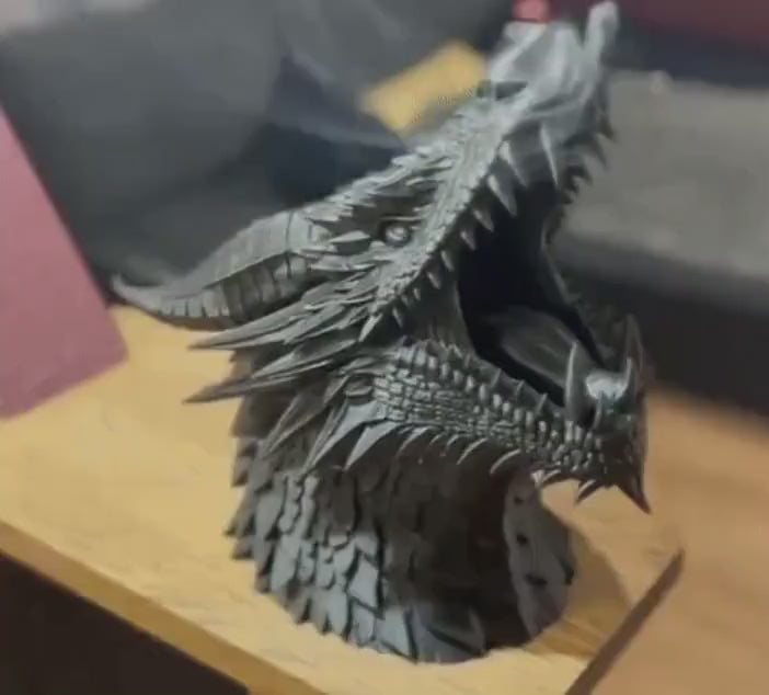 3D Printed Dragon Incense Burner – Smoke Exhaling Fantasy Sculpture Home Decor