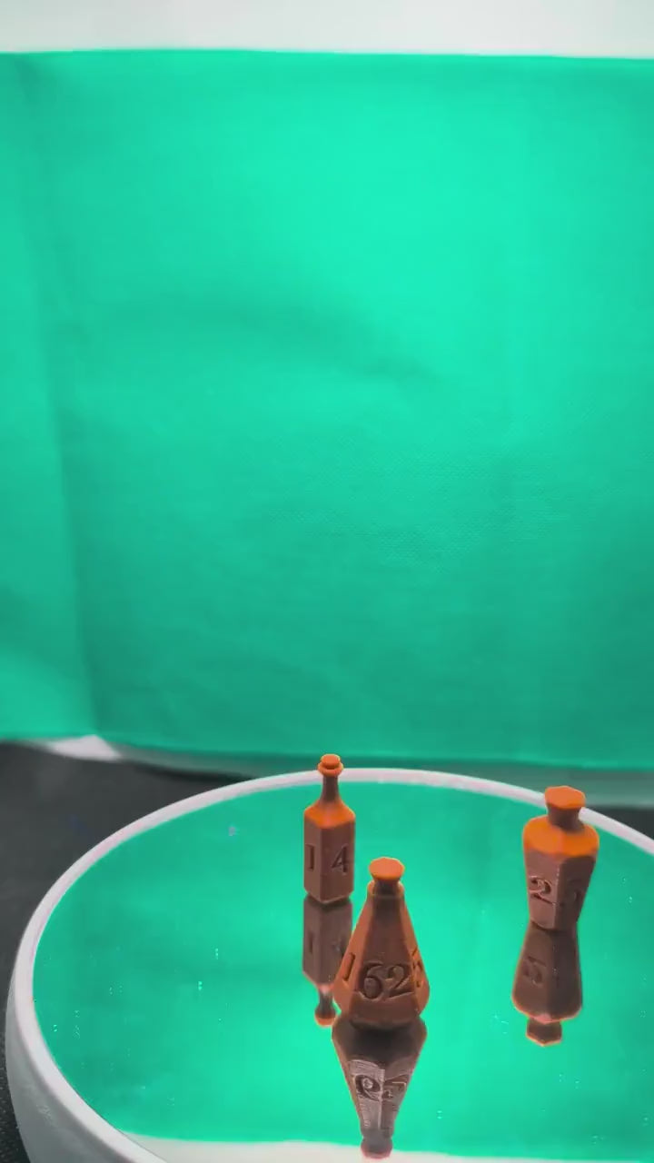 3D Printed Calibration Bottles | Printer Test Aid, Weighted Base (Set of 3)