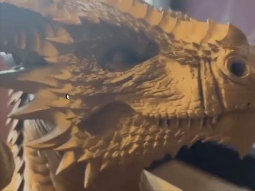 3D Printed Dragon Incense Burner – Smoke Exhaling Fantasy Sculpture Home Decor